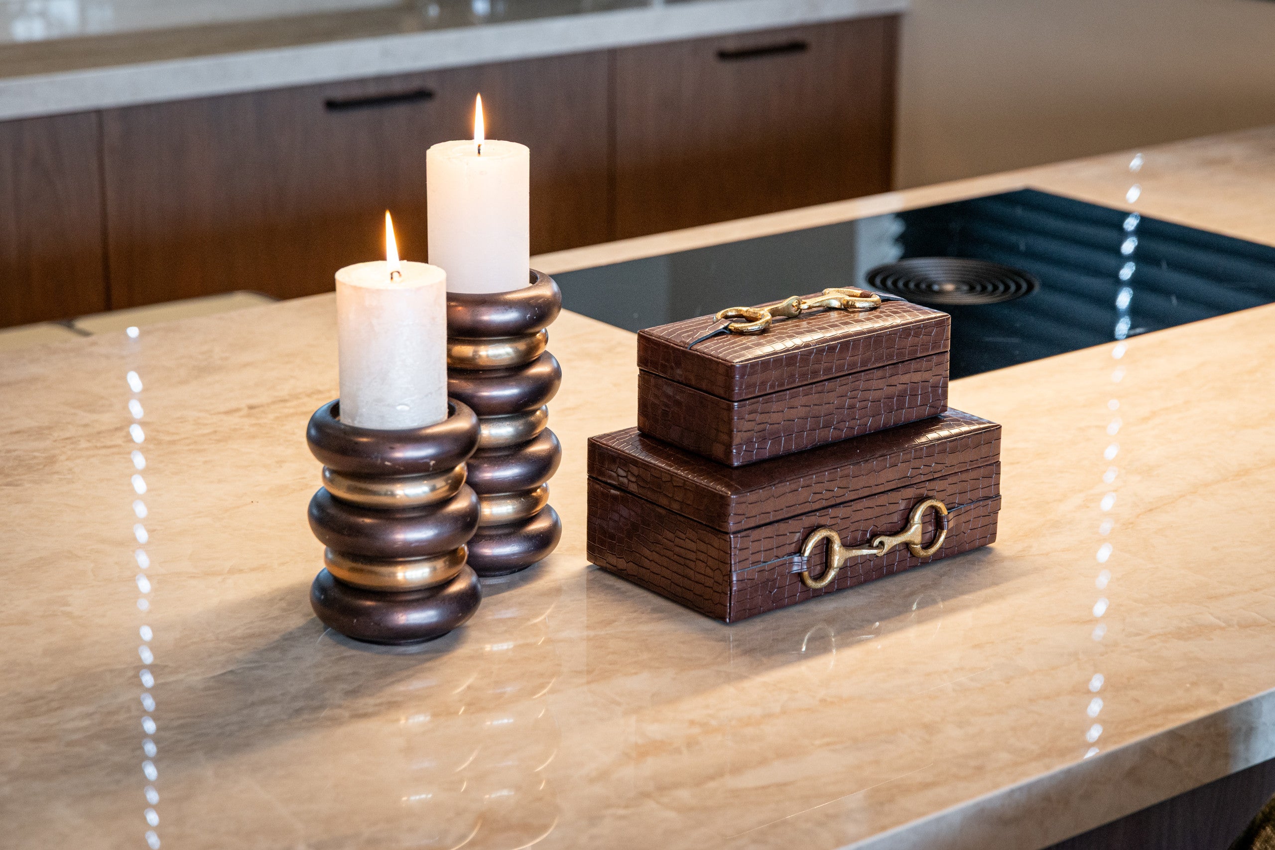 Storage box Rex dark brown small