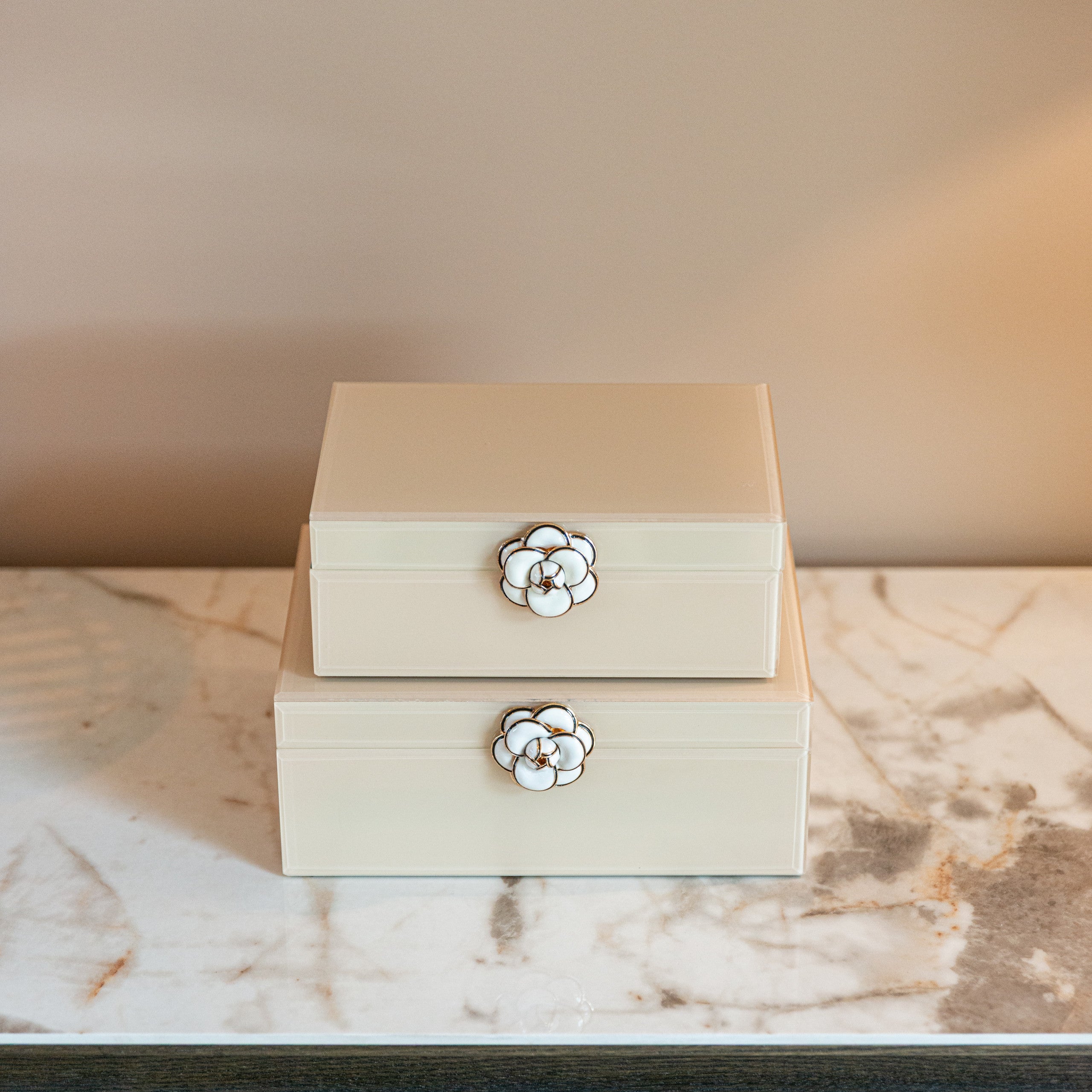 Storage box Abbey ivory small