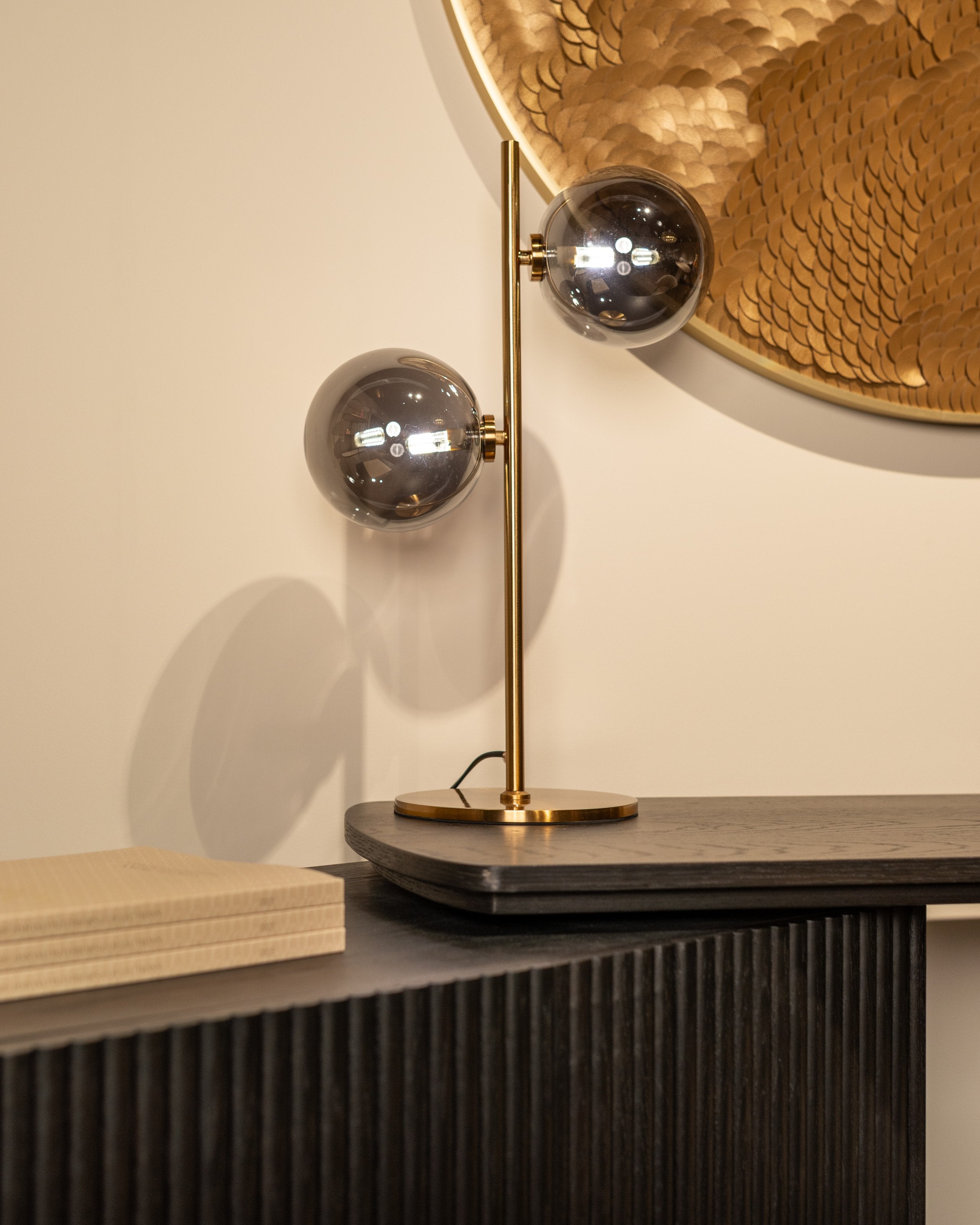 Table lamp Lise brushed gold