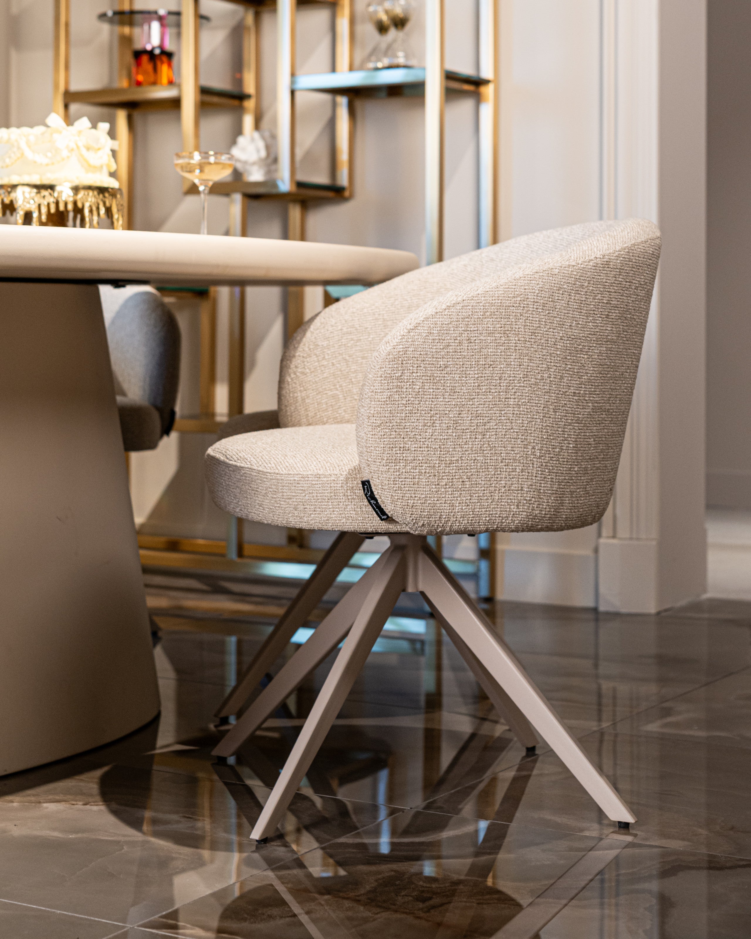 Chandelier Desire brushed gold small