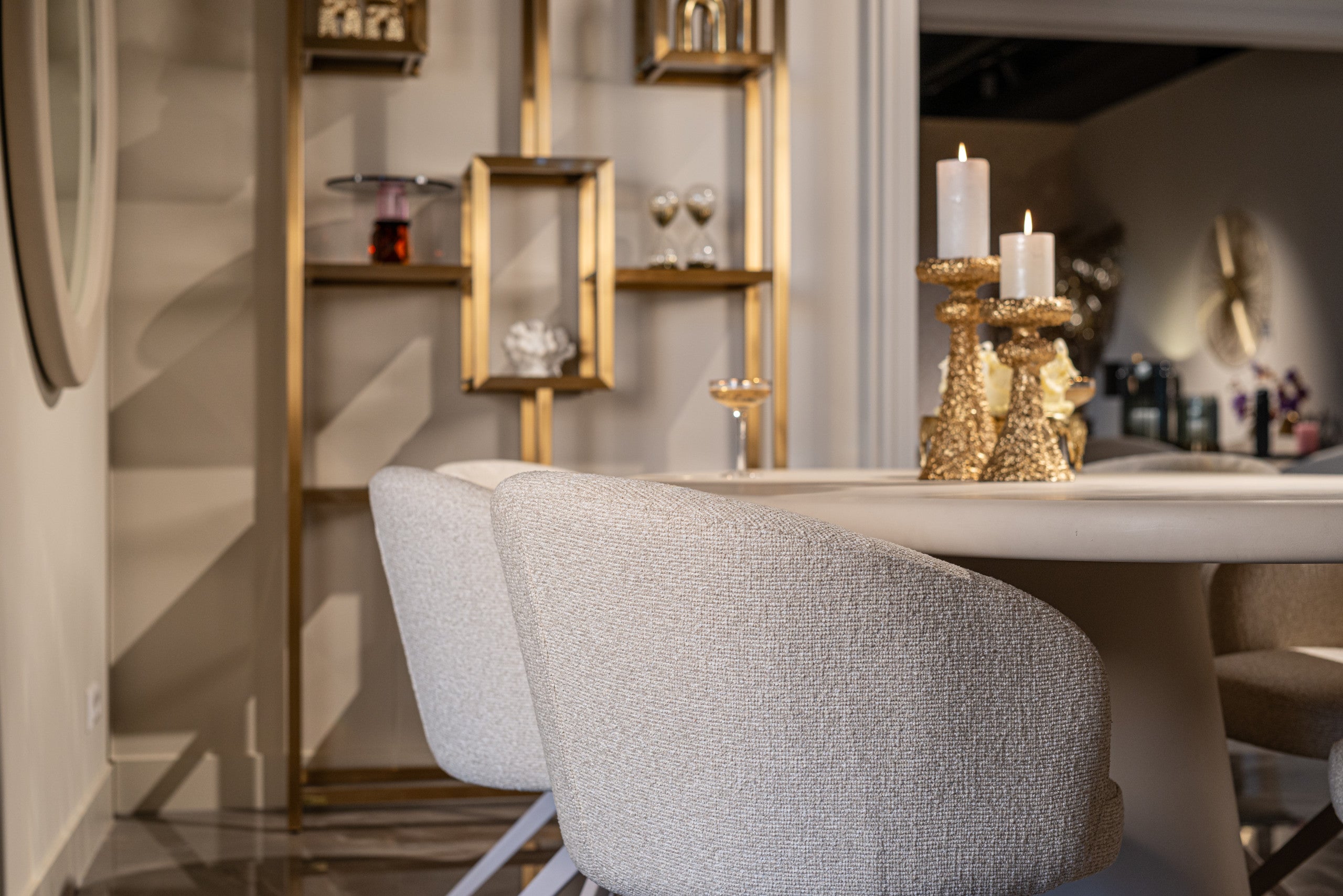 Dining chair Olivia biscotti swivel
