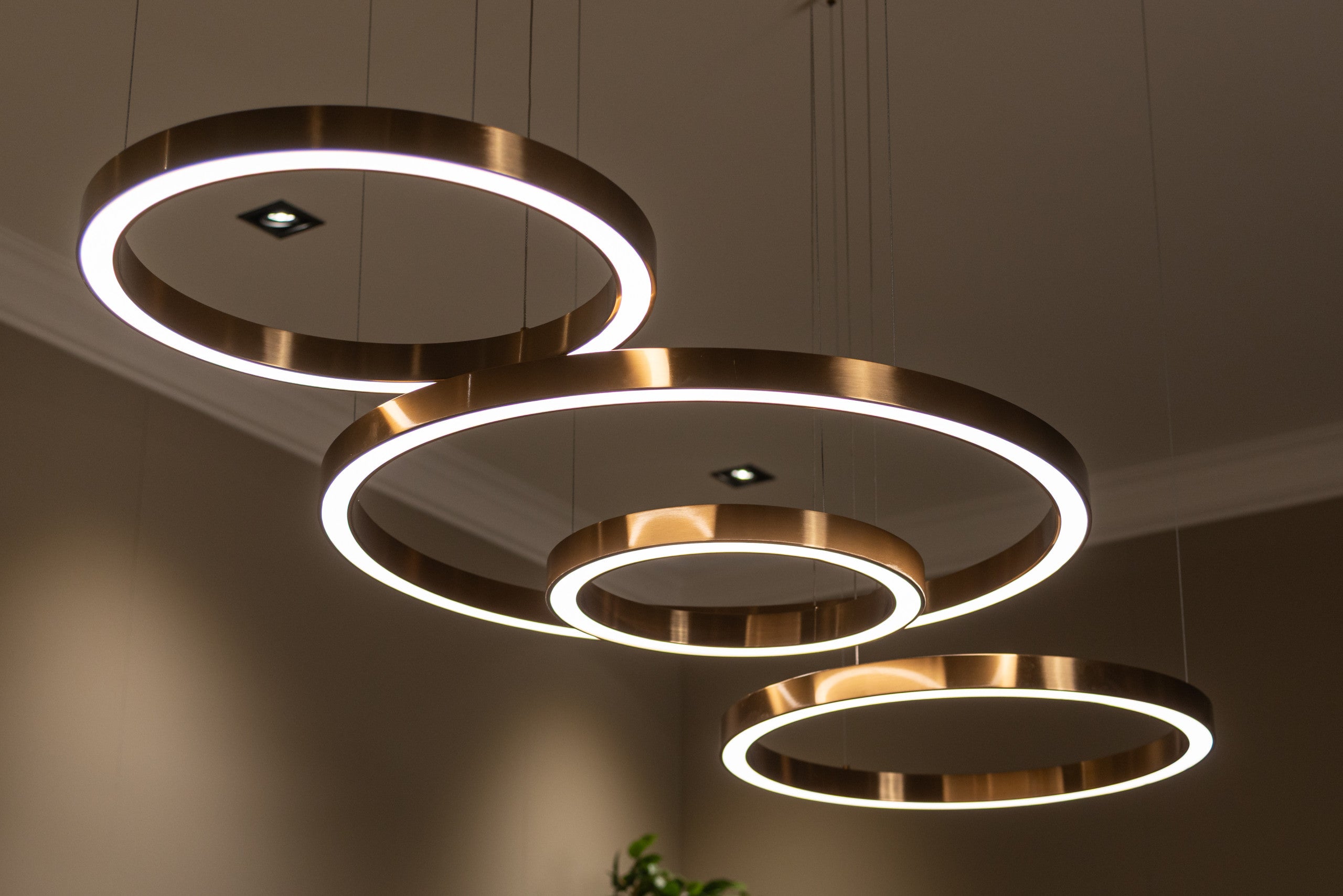 Chandelier Lilou brushed gold
