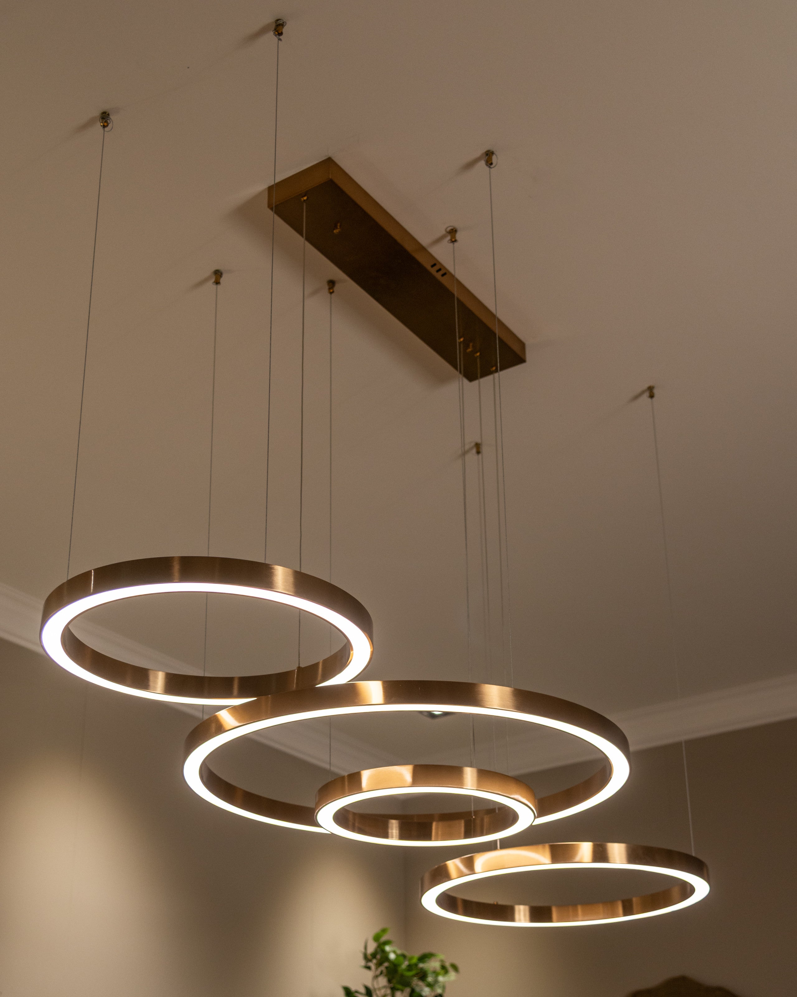 Chandelier Lilou brushed gold