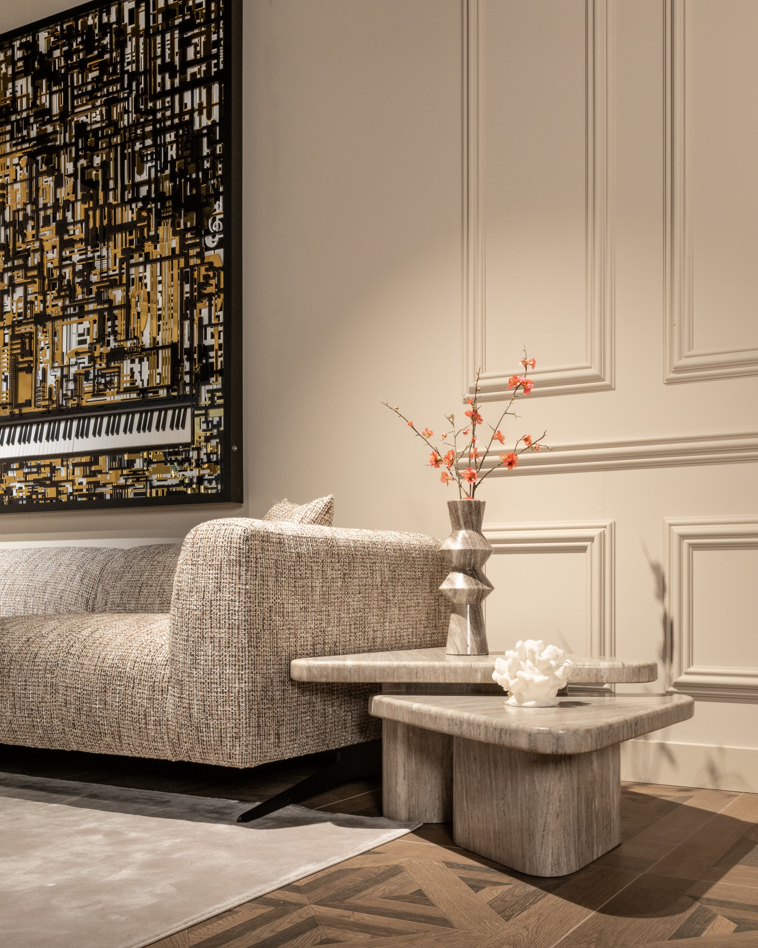 Wall art Wibi black/gold