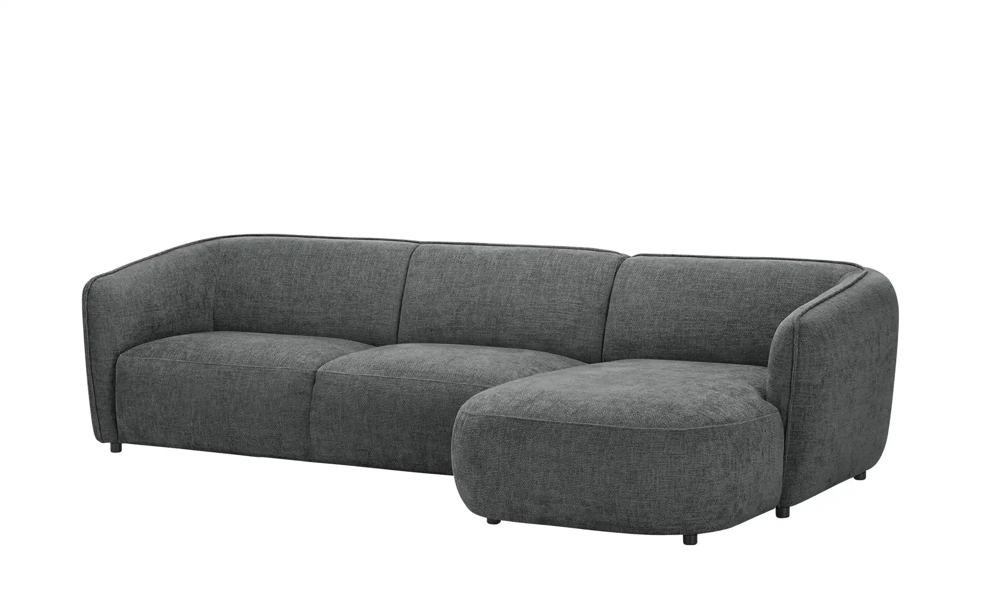 Sofa Cavallo - Black Fabric Corner Sofa 280×152cm