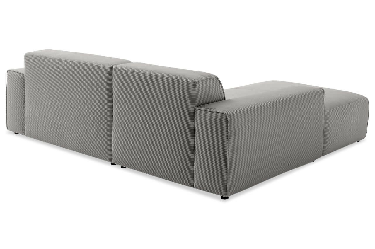 Sofa Linton – Light Grey – 2.5-Seater with Lounge 228 x 189 cm