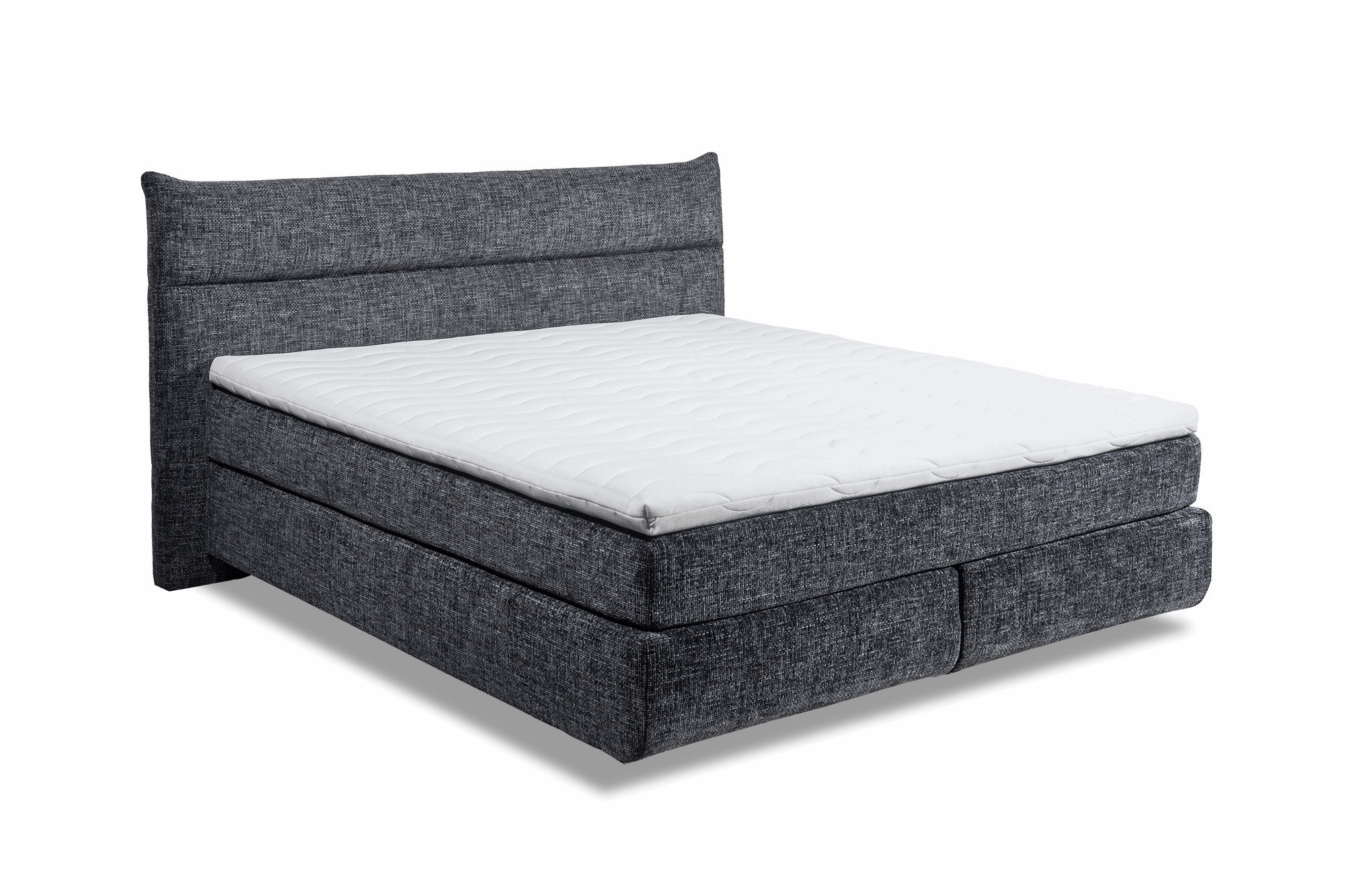 Boxspring Zando - Black | Includes Base and Topper