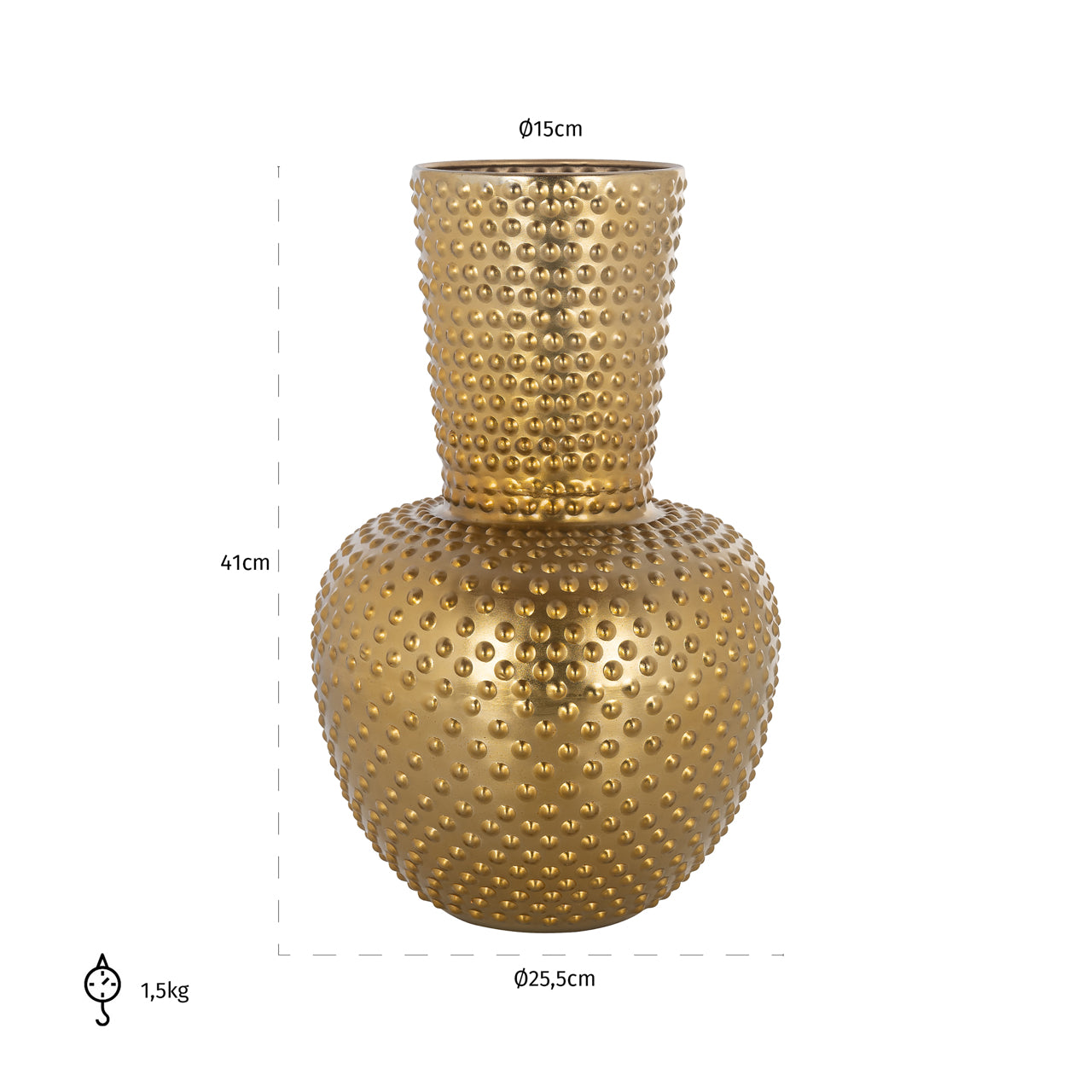 Vase Nola gold
