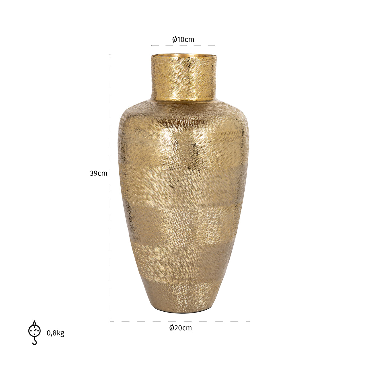 Vase Joah gold