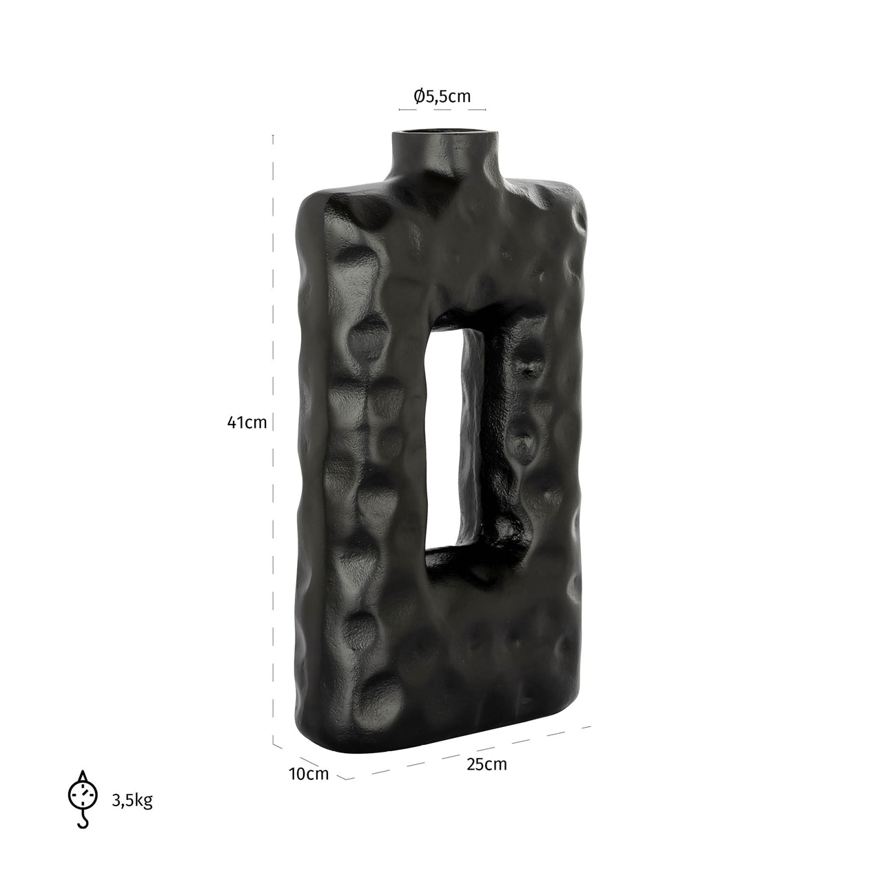 Vase Alain black
