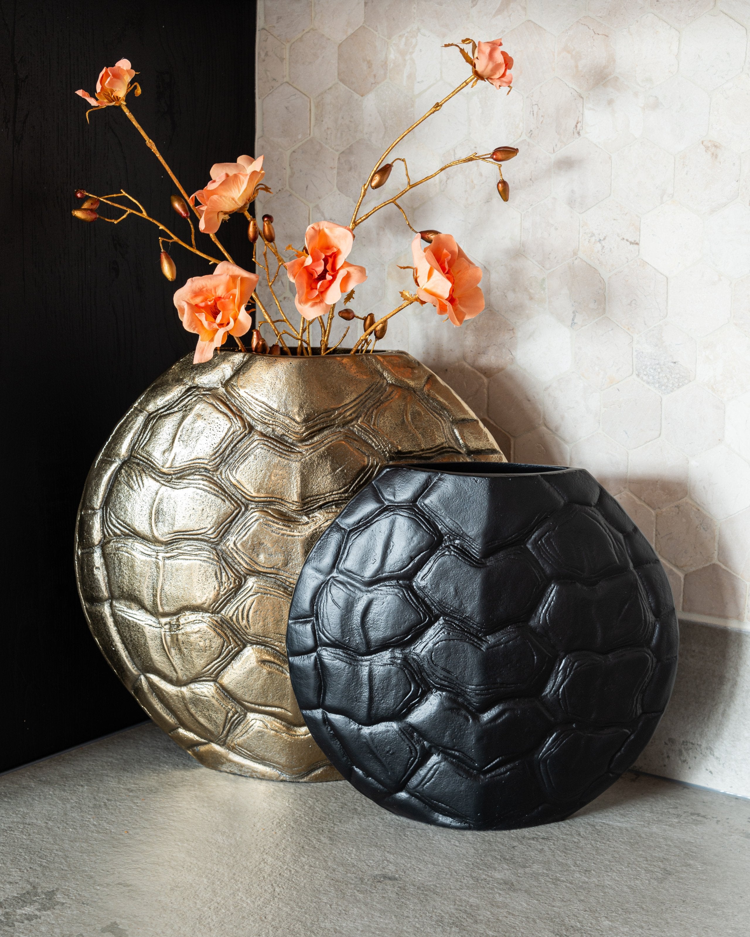 Vase Lena brushed gold