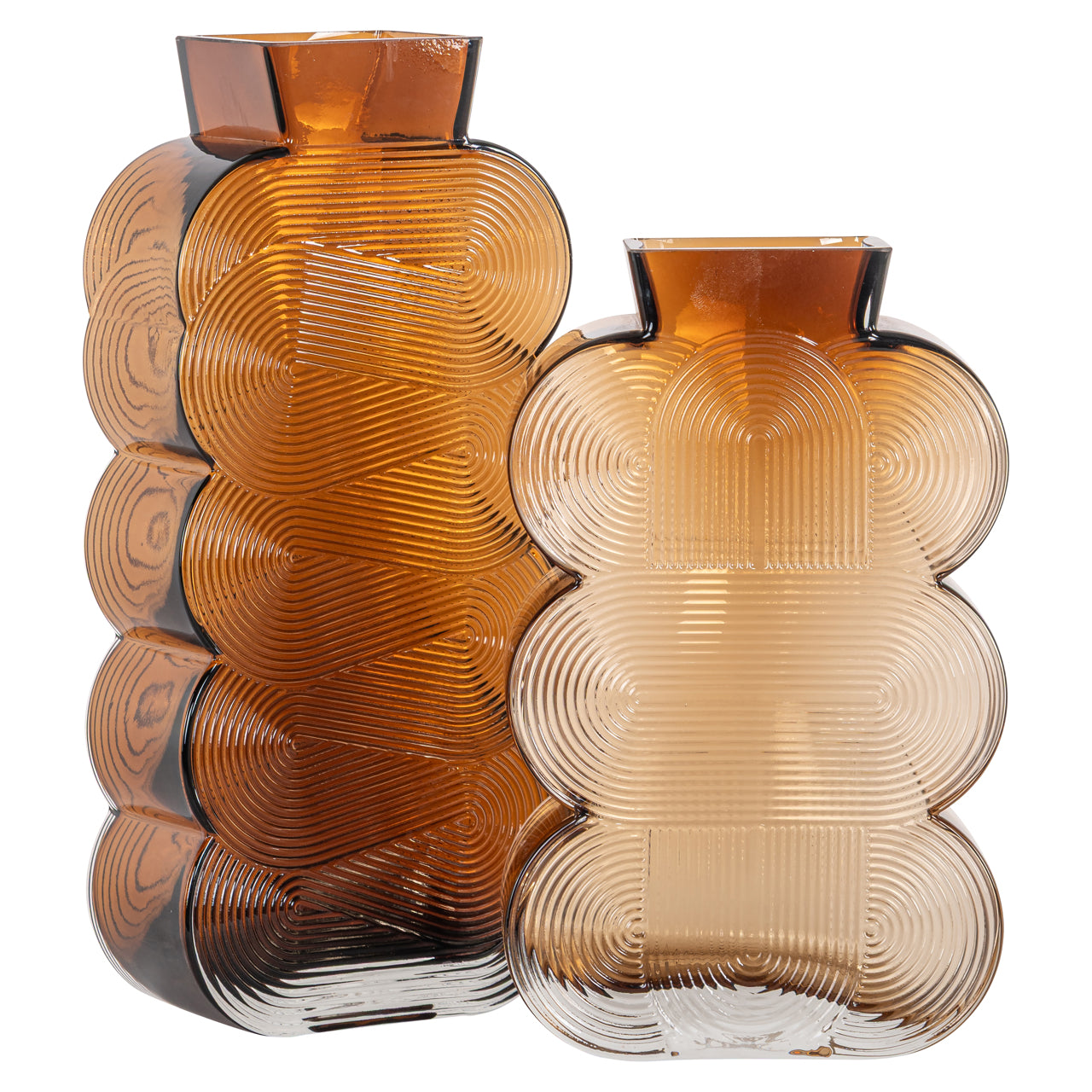 Vase Venice brown small