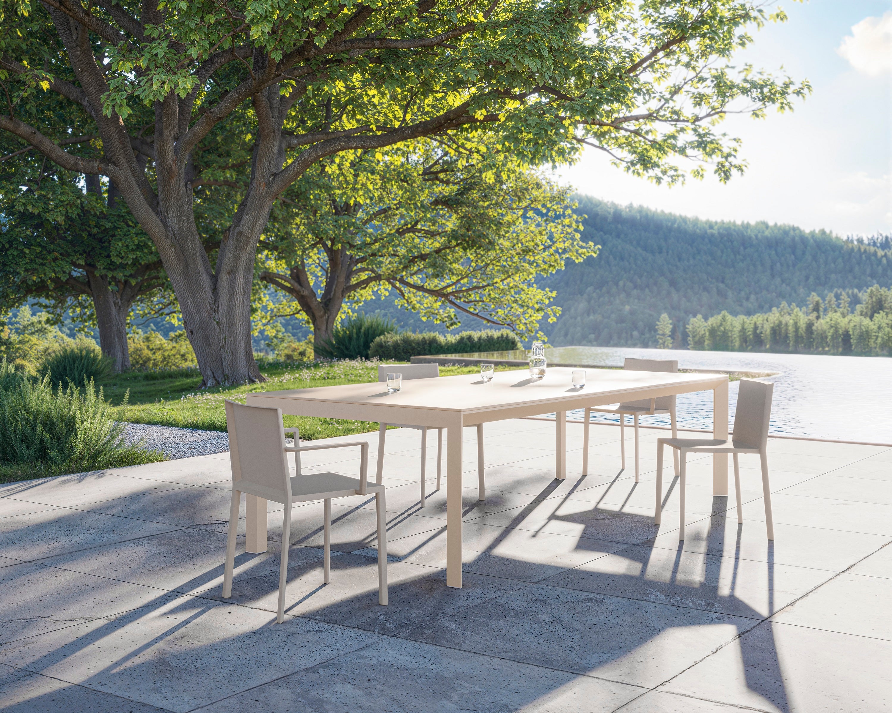 Frame Aluminium Table 160X90X74