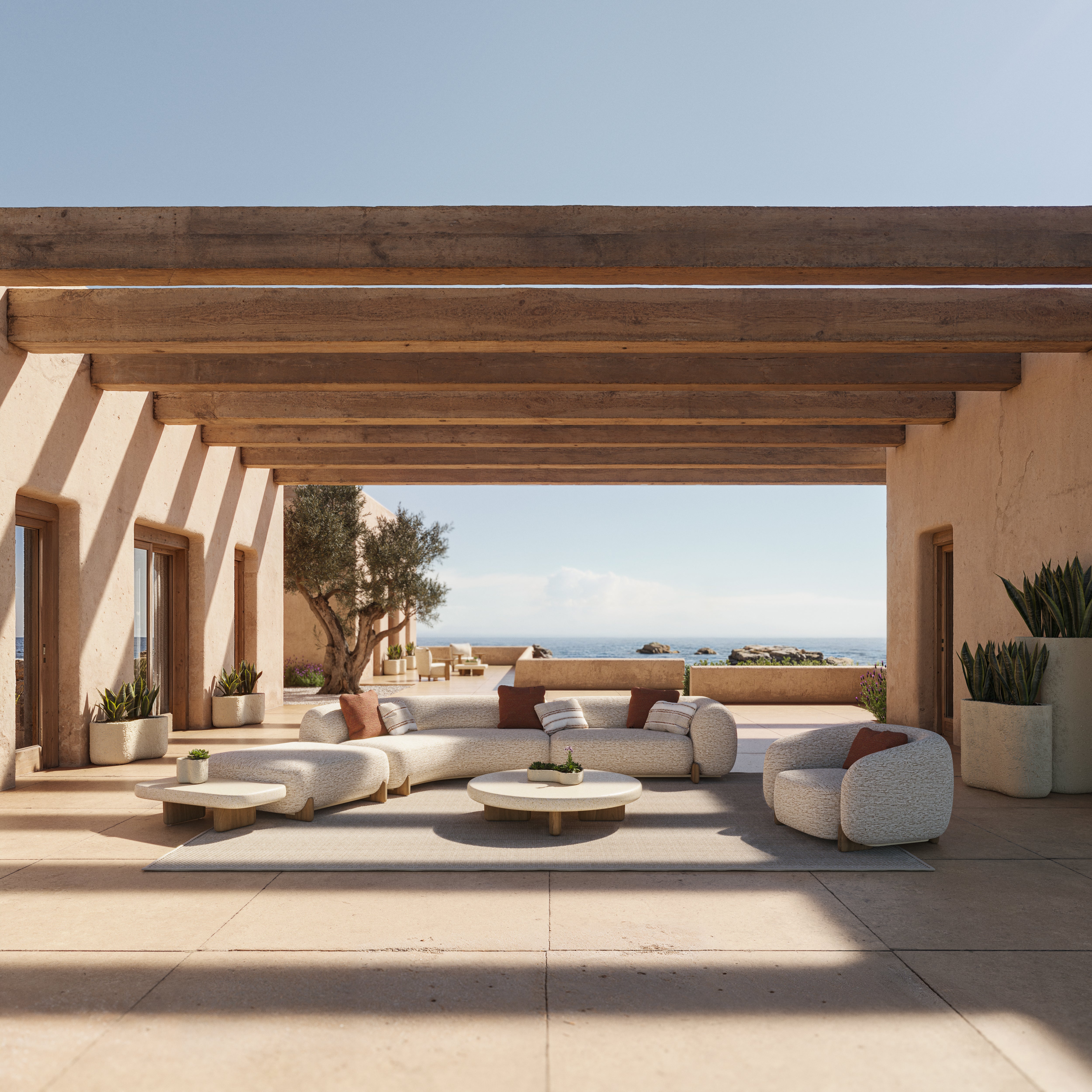 Milos Wood Lounge Chair