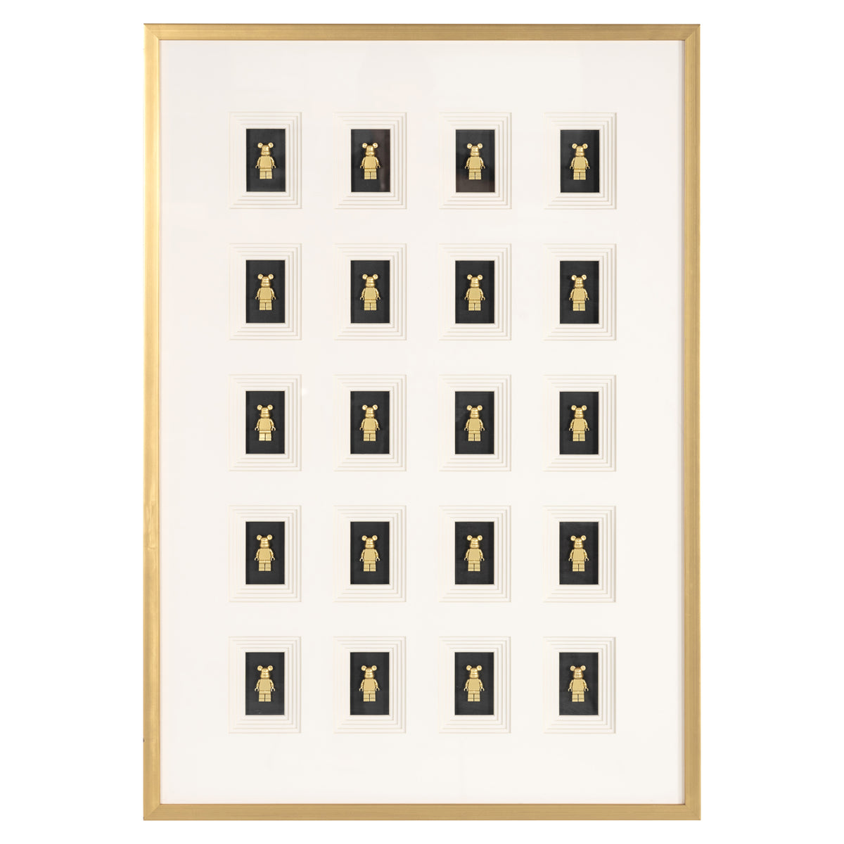 Wall art Bear black/gold