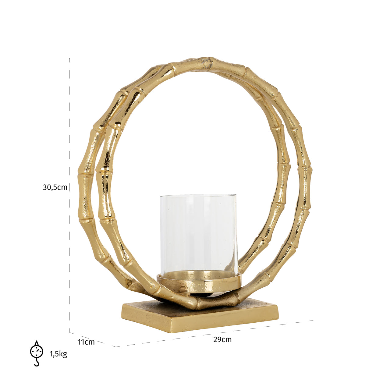 Hurricane light Merlyn gold large