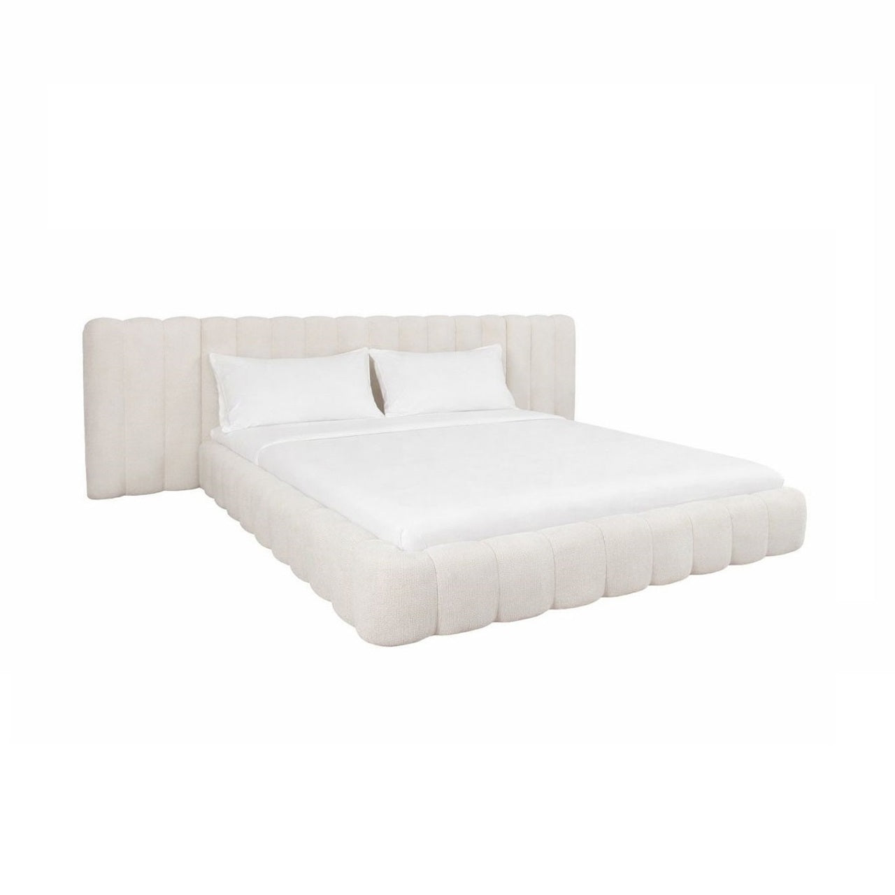 Bed Cupidon cream fancy 180x210 (mattress size (excl.)) with storage