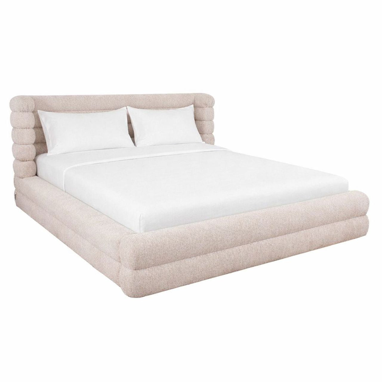 Bed Obidis natural linear 180x210 (mattress size (excl.) with storage