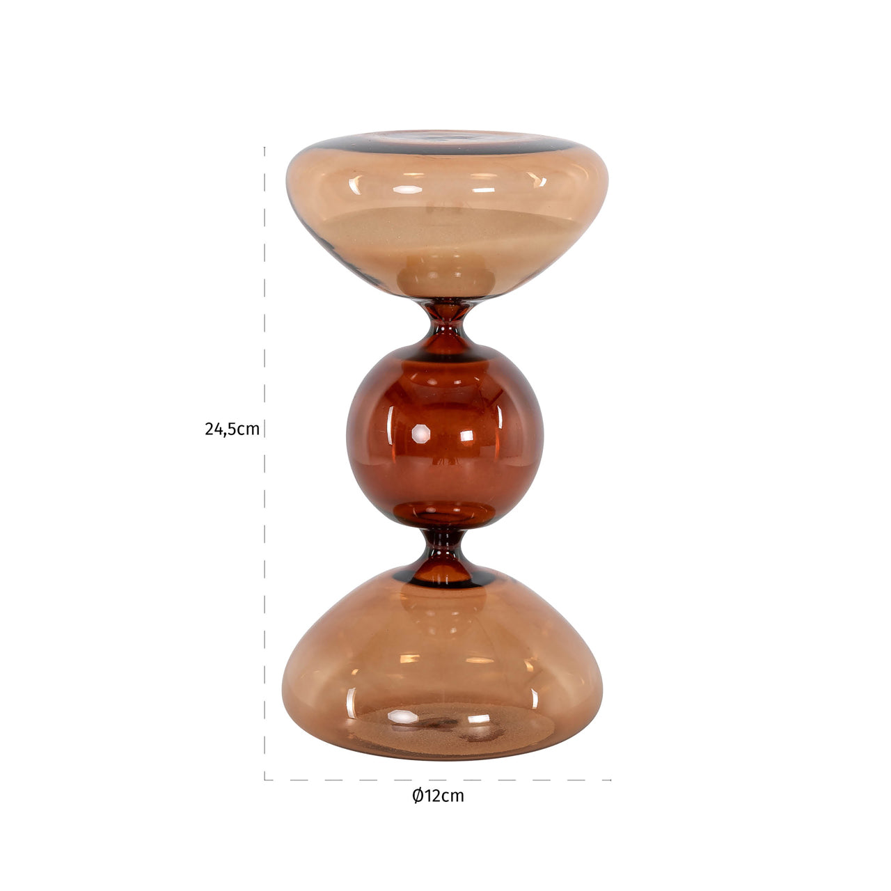 Decorative object Elba brown small