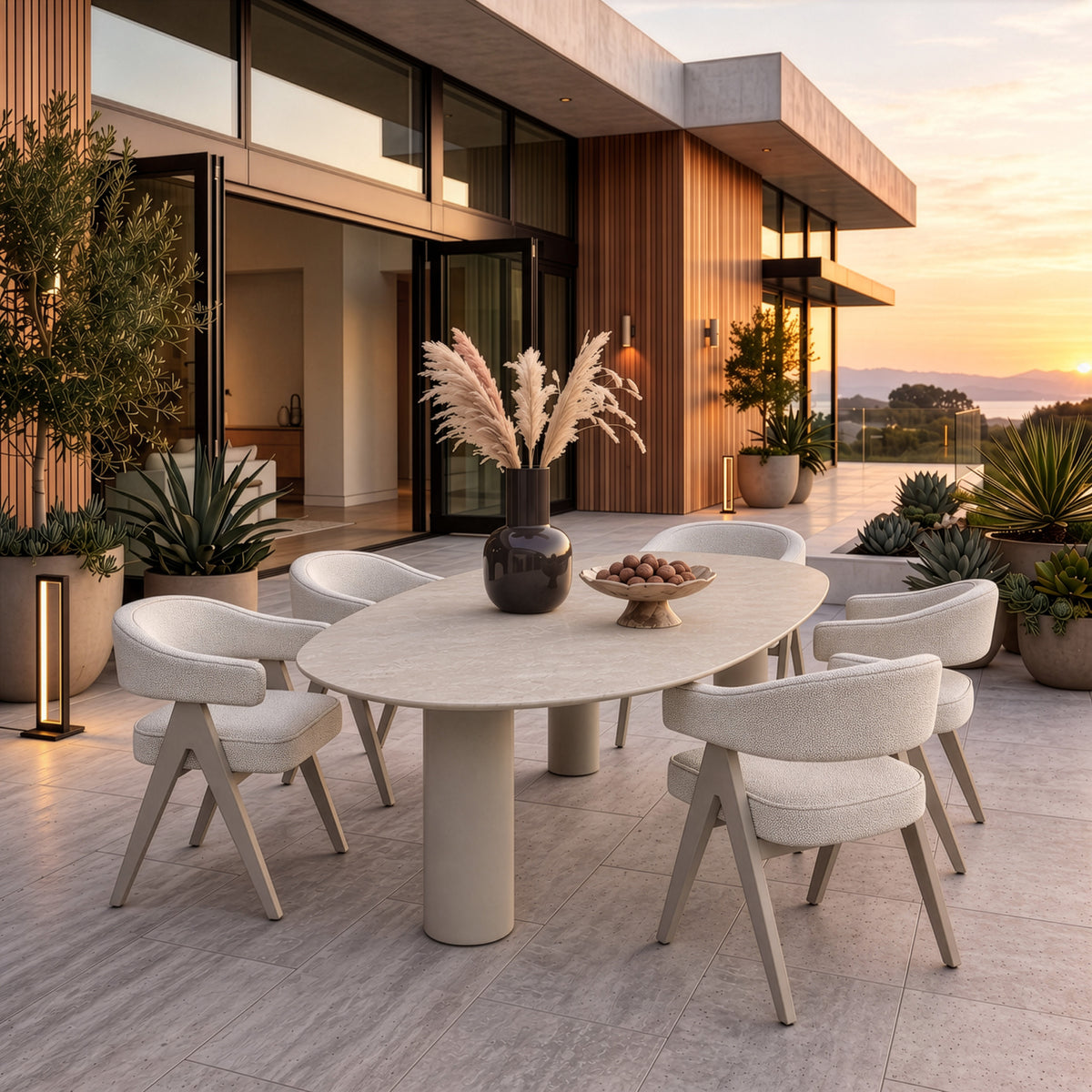 Outdoor dining chair Catalan ecru