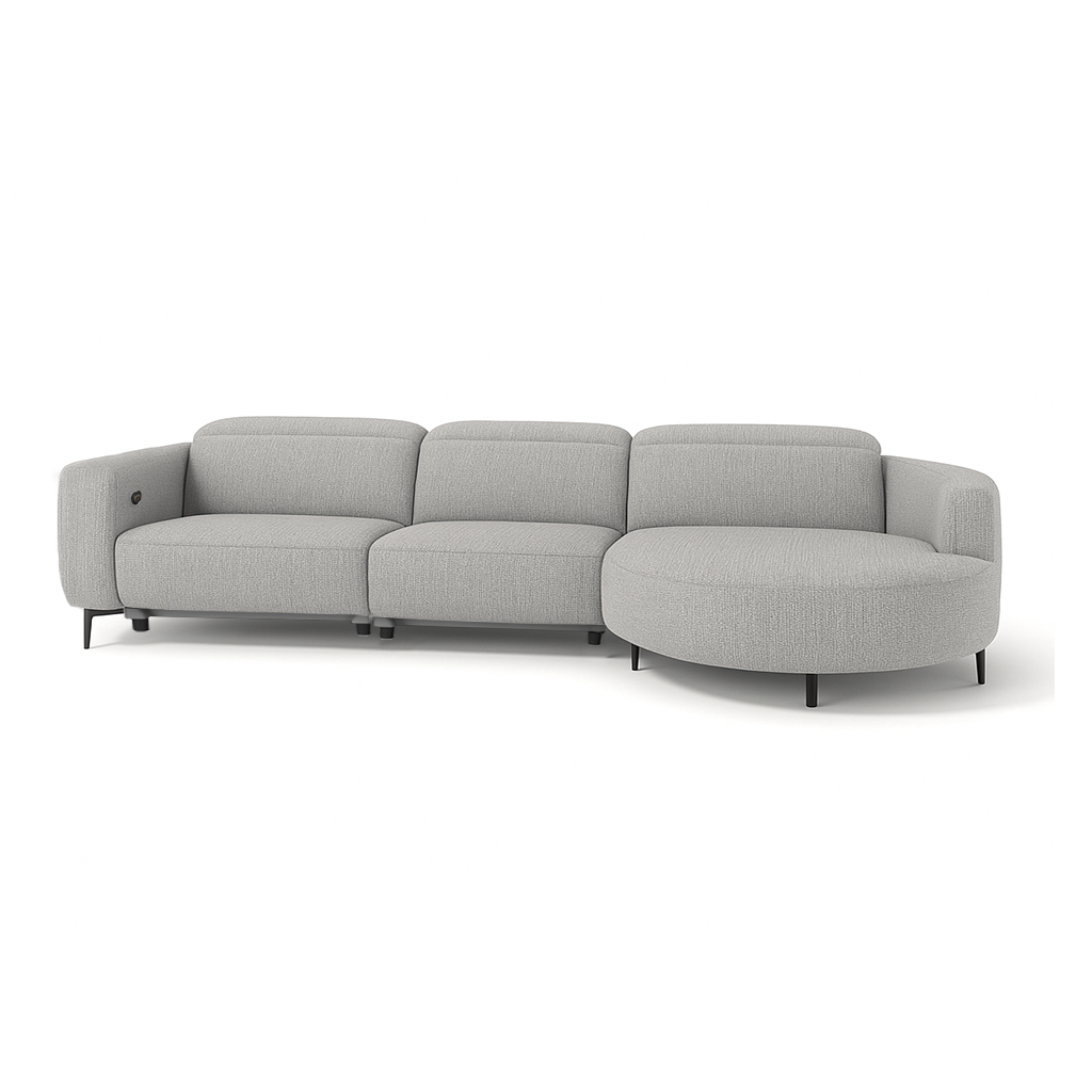 Sofa Maximus - Gray - Lounge Right 322x176cm