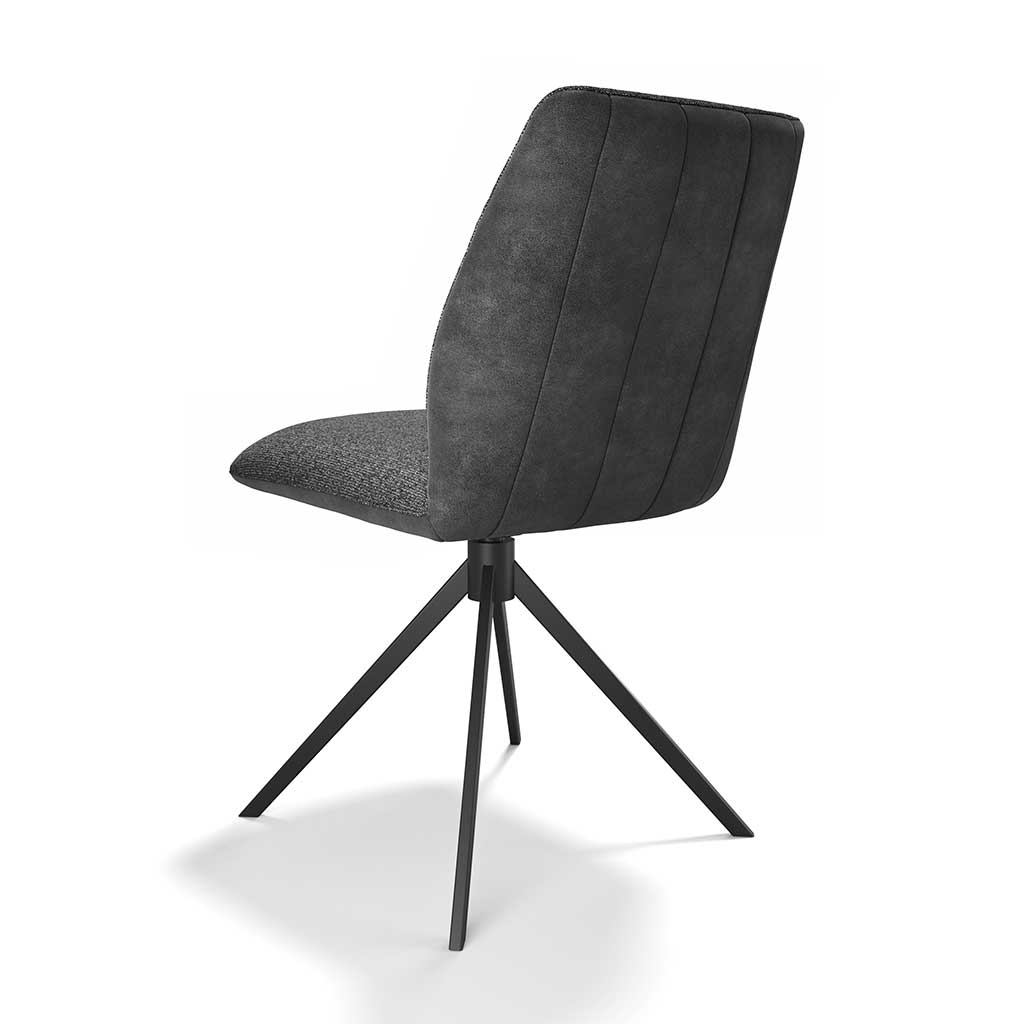 Stoel Ferrara Zwart + Grijs