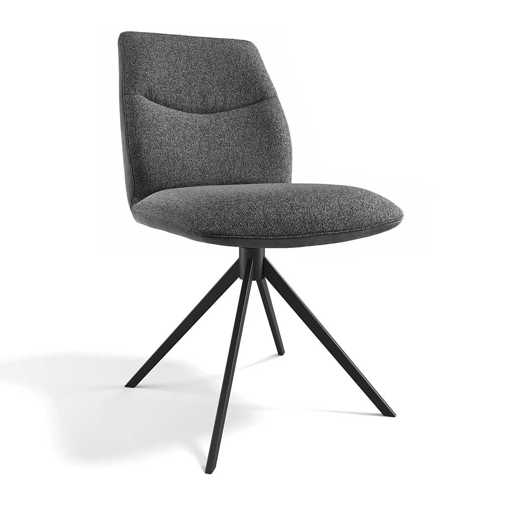 Stoel Ferrara Zwart + Grijs