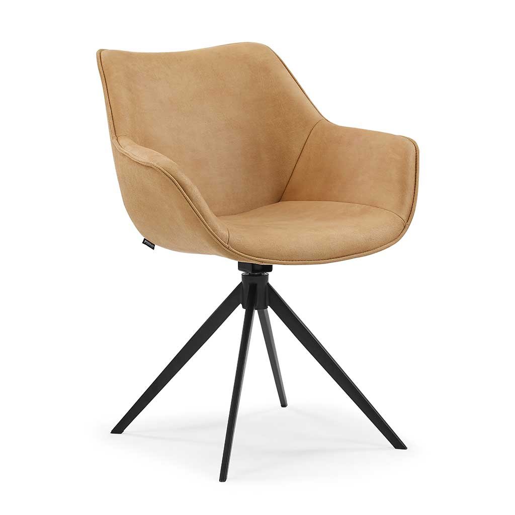 Stoel Padua Camel Leer