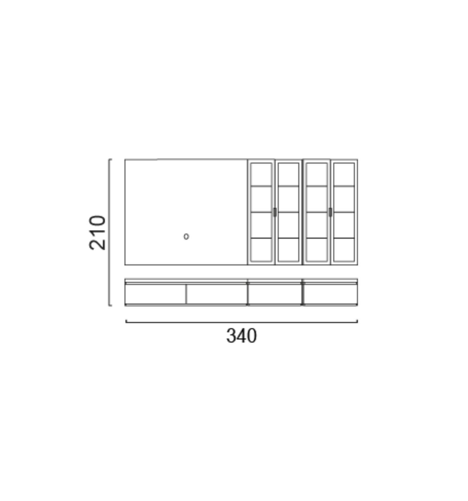 TV-unit Infinity (Aral) Optie 2