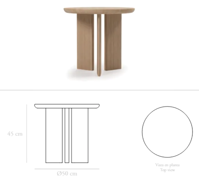 Bijzettafel Zen Ø45cm