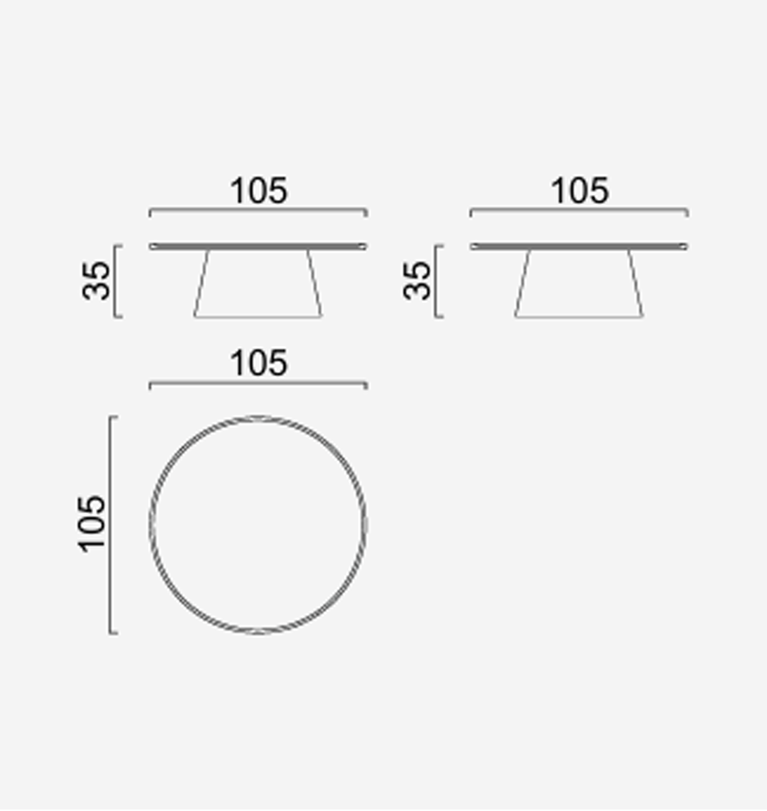 Couchtisch Middle Yado Large