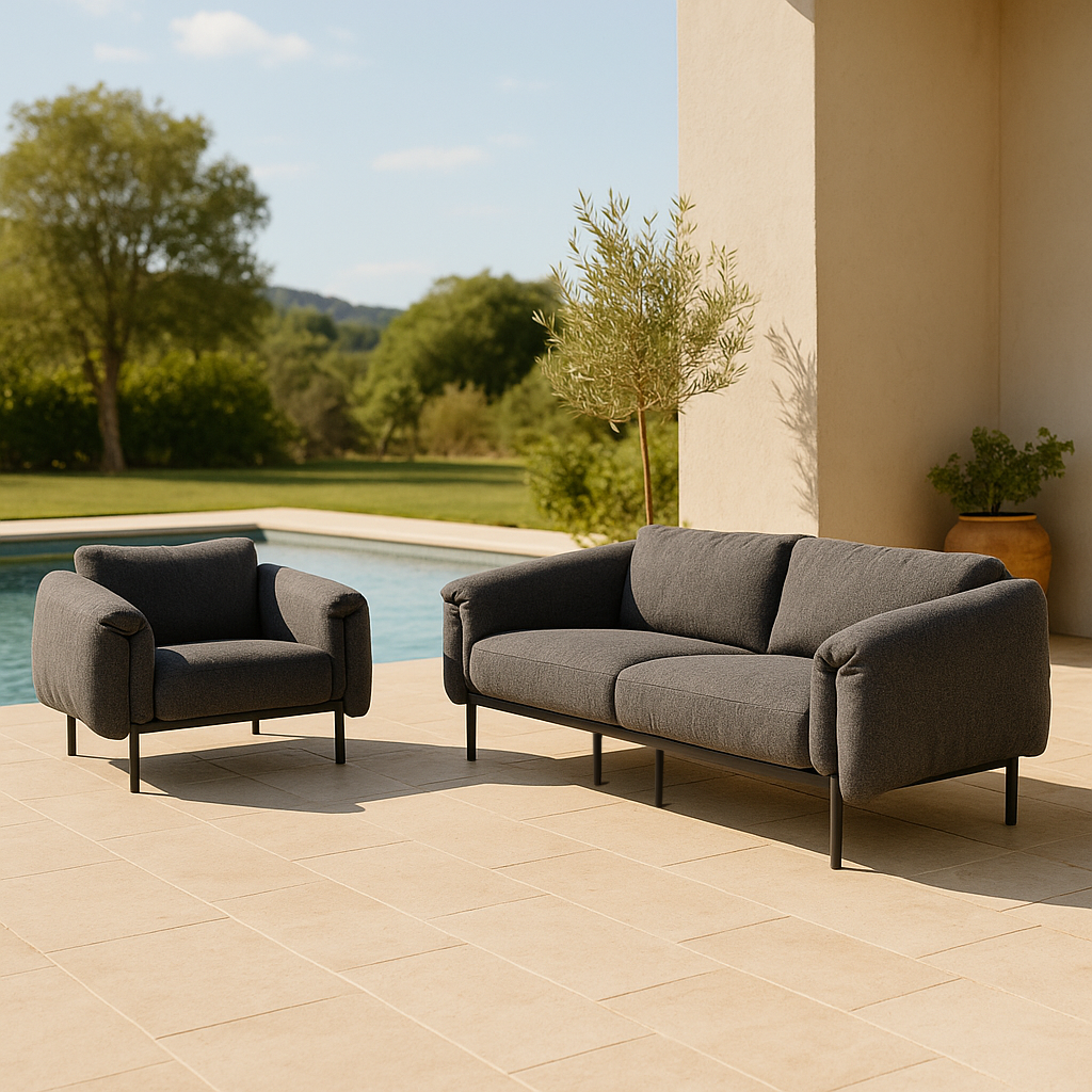 Outdoor Armchair Zerio - Black 100x98x70cm